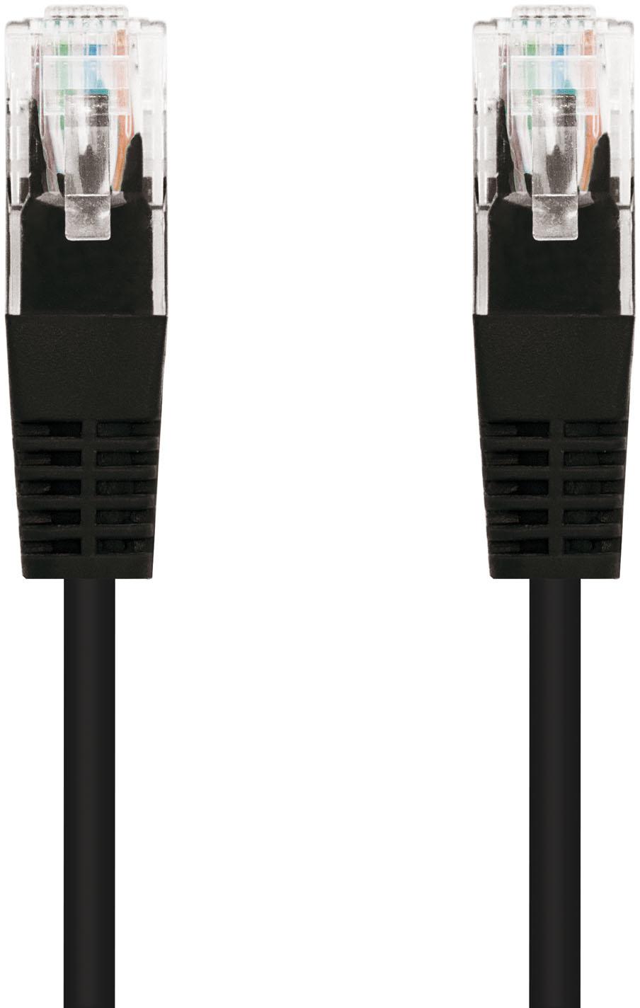 Nanocable - Cabo de Rede Nanocable RJ45 CAT.6 UTP AWG24 25 CM Preto