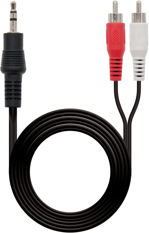 Nanocable - ** B Grade **  Cabo de Áudio Nanocable 3.5/M-2xRCA/M 1.5 M