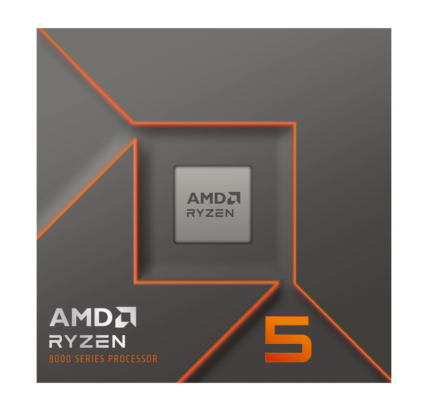 AMD - Processador AMD Ryzen 5 8400F 6-Core (4.2GHz-4.7GHz) 22MB AM5