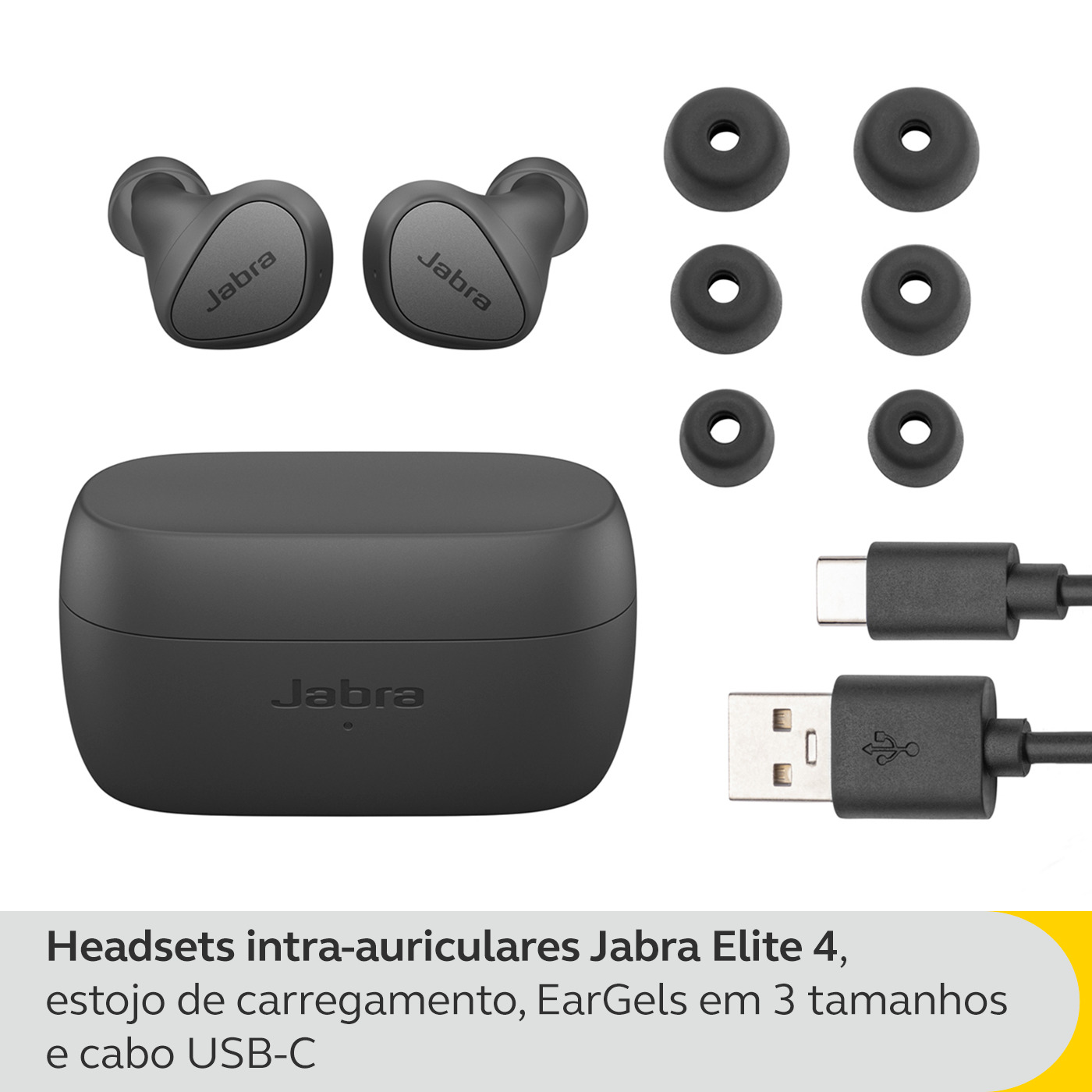 Jabra - Earbuds Jabra Elite 4 Dark Grey