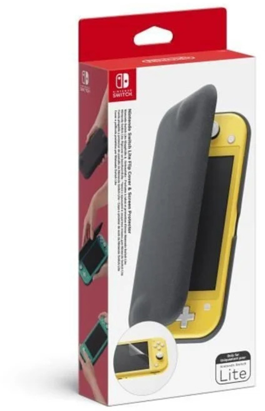 Nintendo - Capa Preta e Protetor de Ecrã para Nintendo Switch Lite