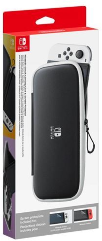 Nintendo - Bolsa Preta e 2 Protetores de Ecrã para Nintendo Switch OLED