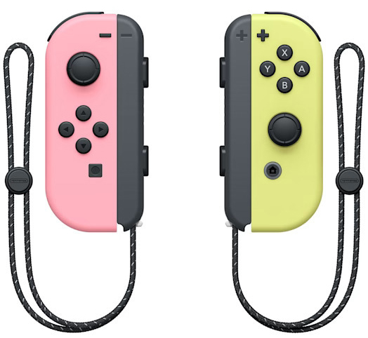 Comando Nintendo Joy-Con (set Esq/Dir) Rosa/Amarelo