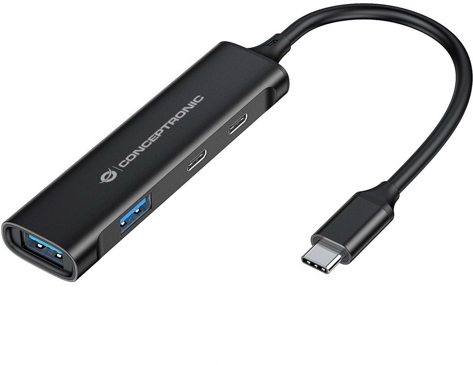 HUB USB Conceptronic 4-in-1 USB-C 3.2 > 2x USB-C 3.0 + 2x USB-A