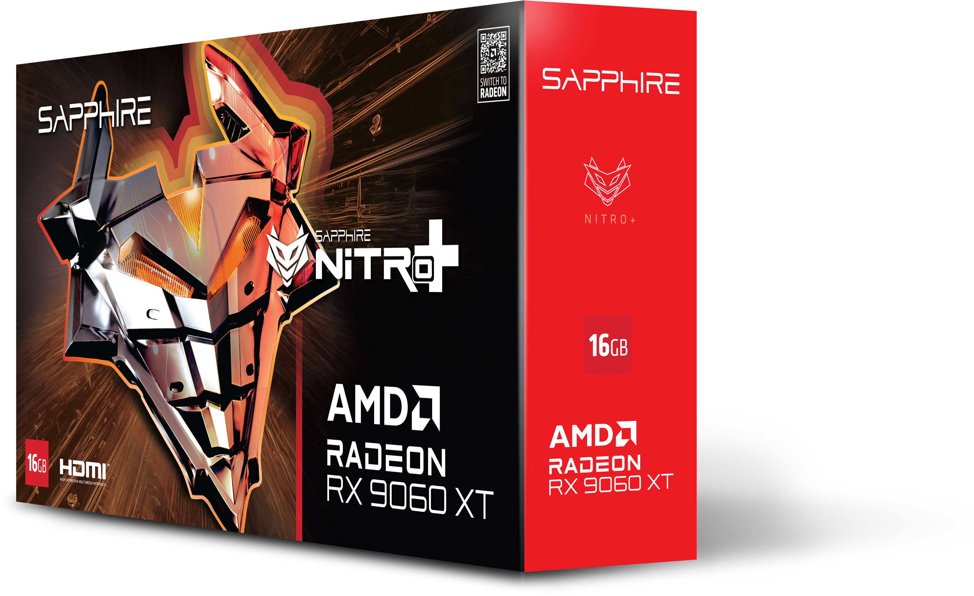 Sapphire - Gráfica Sapphire Radeon RX 9060 XT Nitro+ OC 16GB GDDR6
