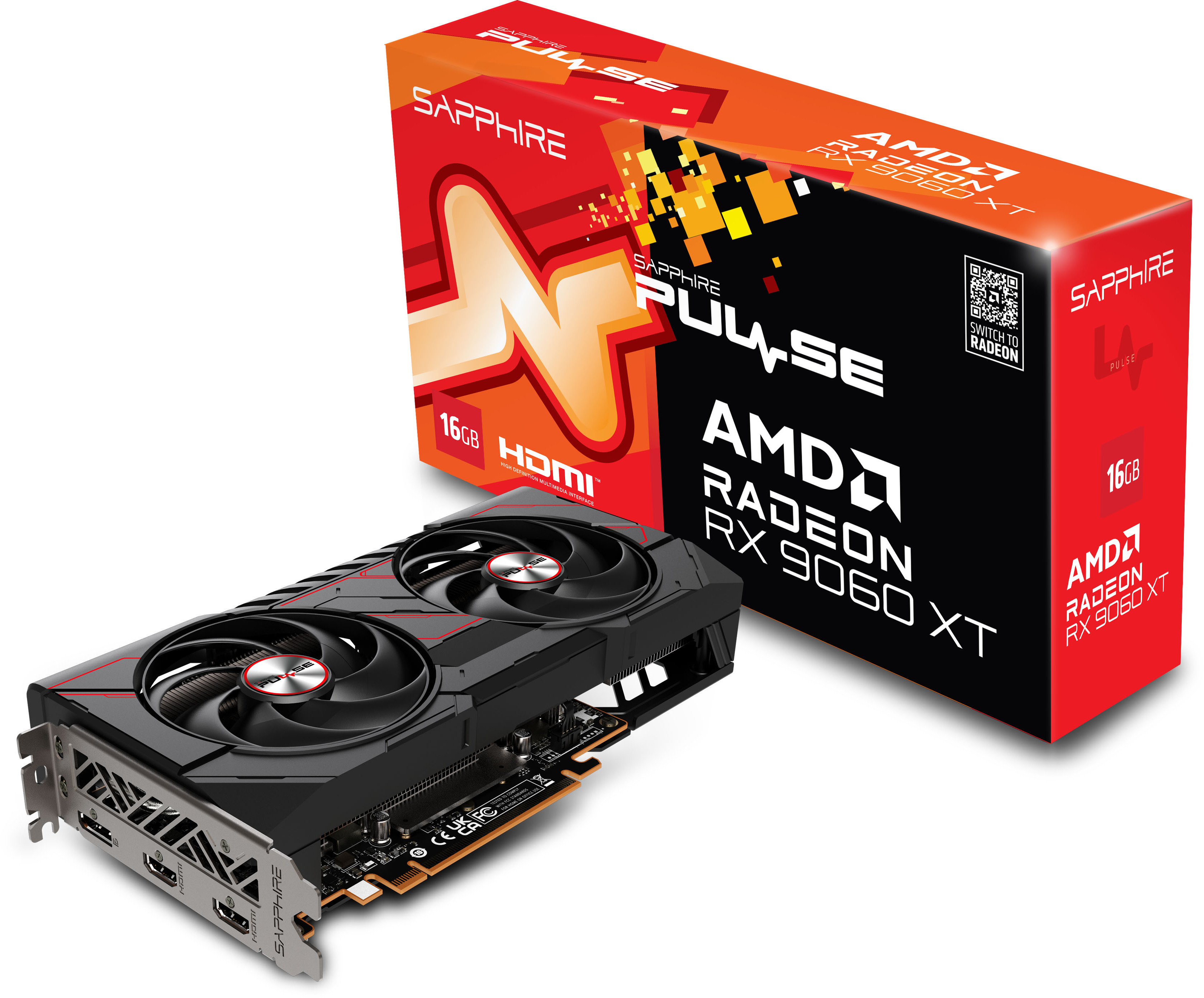 Gráfica Sapphire Radeon RX 9060 XT Pulse 16GB GDDR6