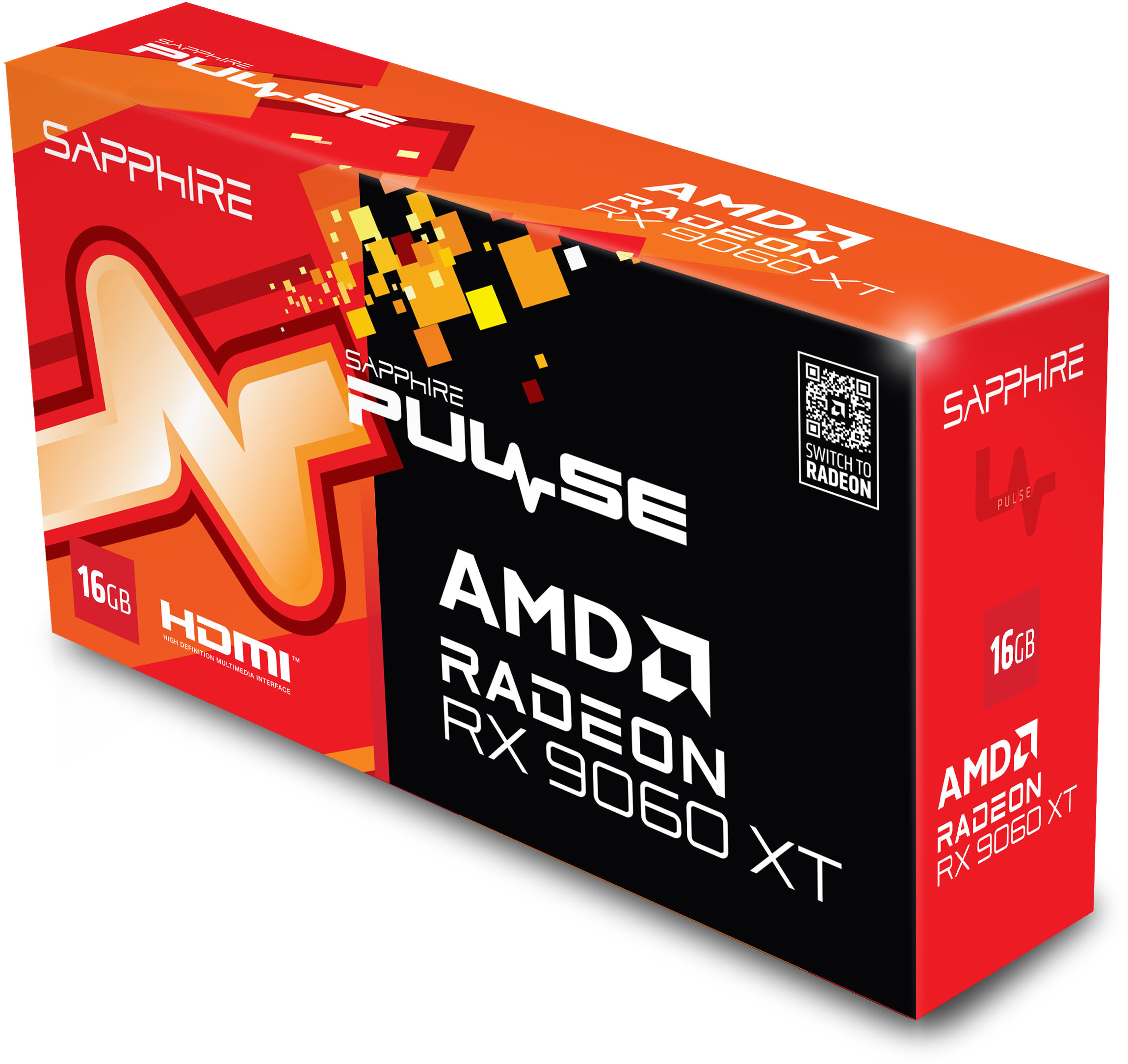 Sapphire - Gráfica Sapphire Radeon RX 9060 XT Pulse 16GB GDDR6