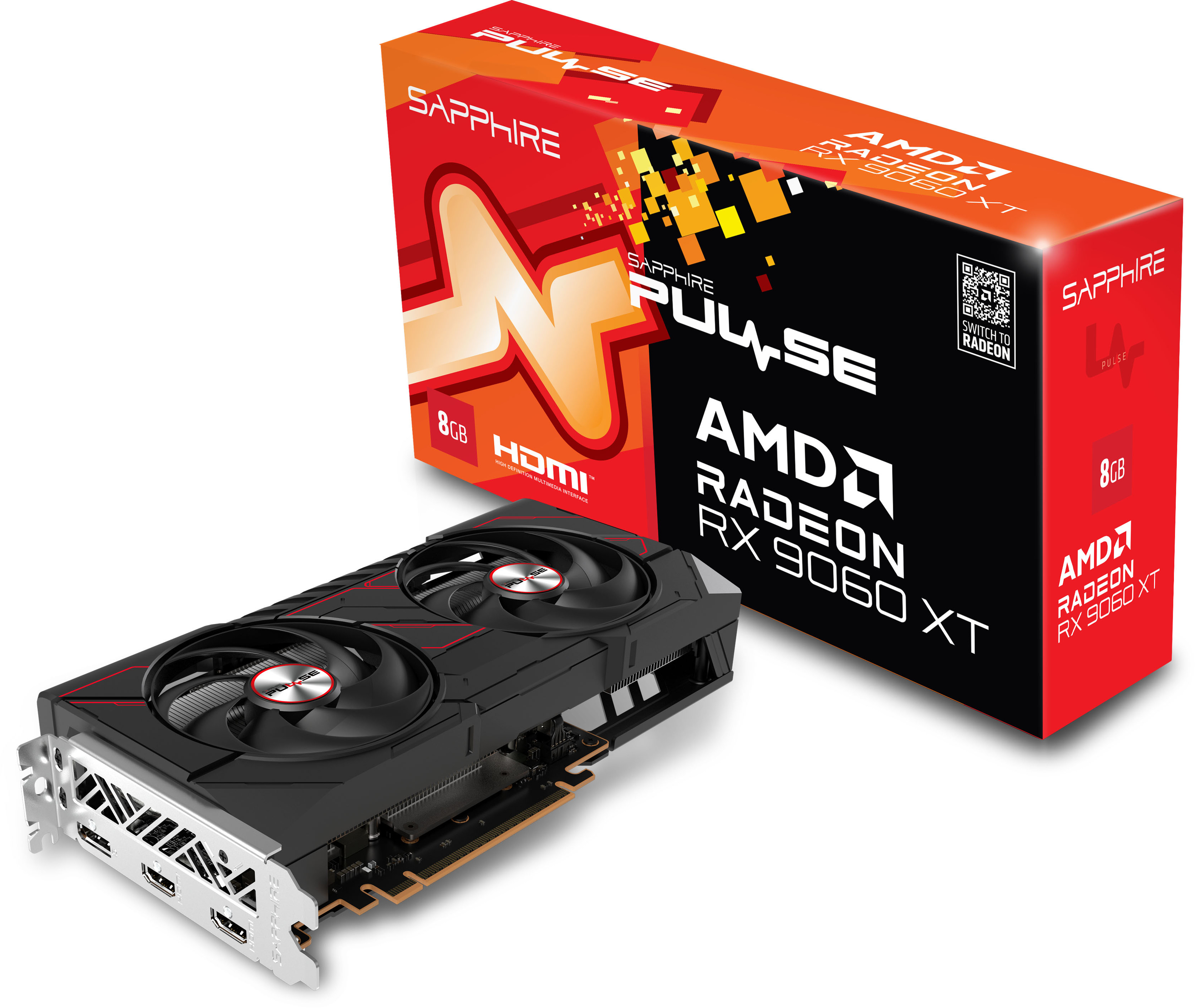 Gráfica Sapphire Radeon RX 9060 XT Pulse 8GB GDDR6