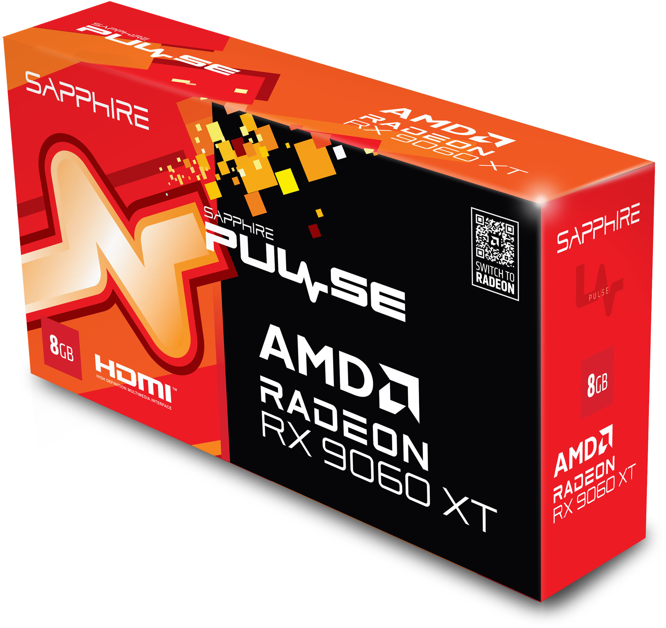 Sapphire - Gráfica Sapphire Radeon RX 9060 XT Pulse 8GB GDDR6