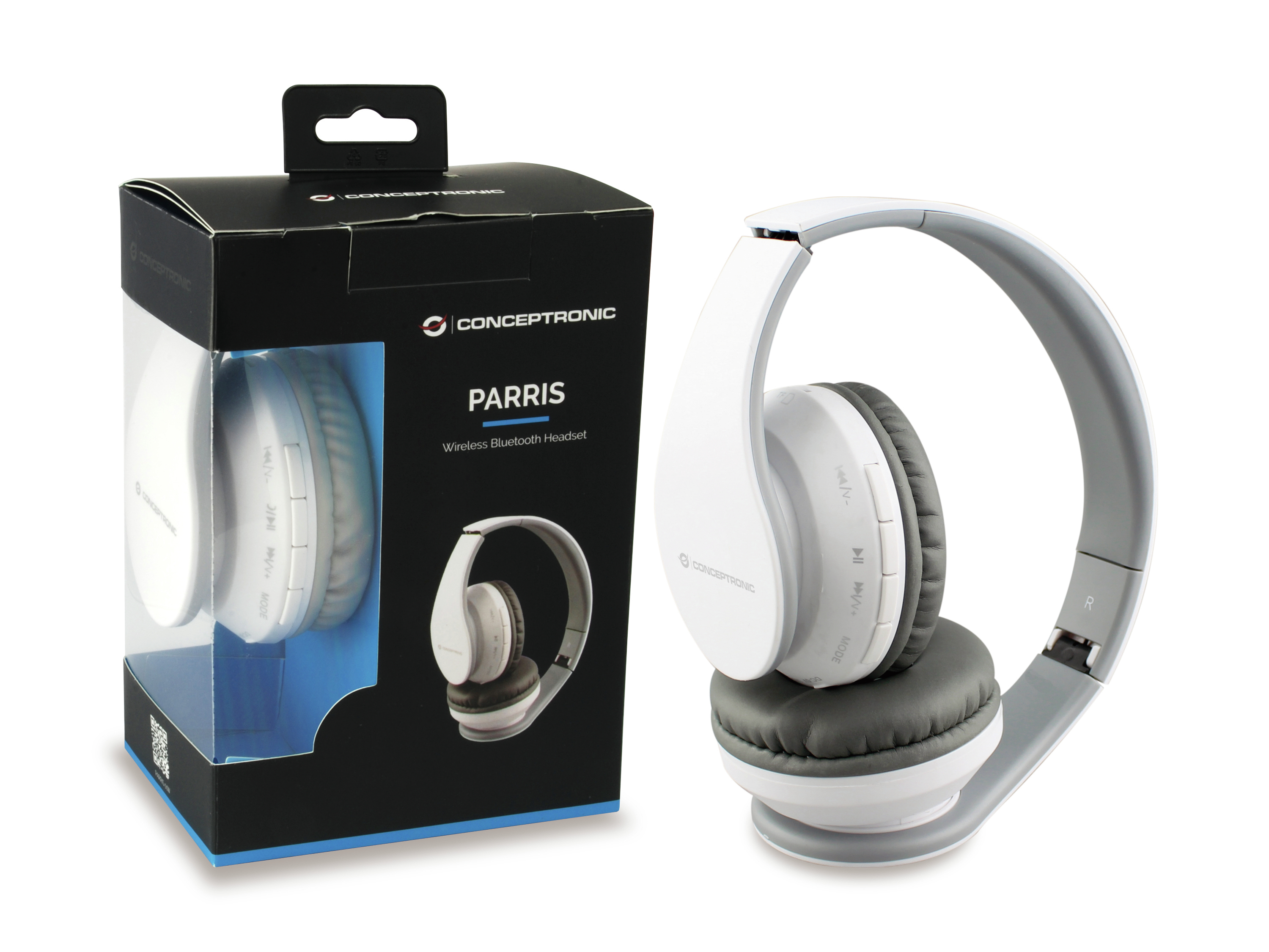 Conceptronic - Headset Conceptronic Polona PARRIS01W Bluetooth Stereo Branco