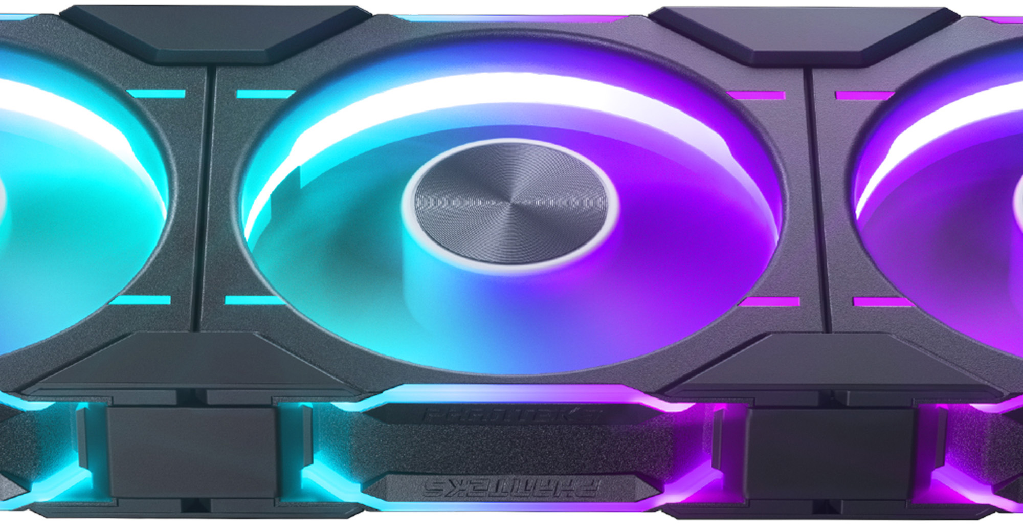 Phanteks - ** B Grade ** Ventoinha Phanteks D30 PWM D-RGB Preto Pack 3 - 120mm