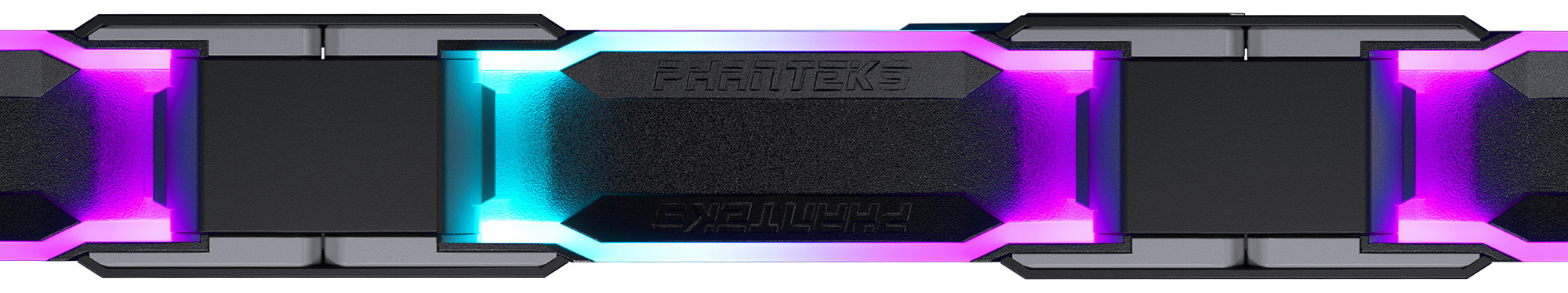 Phanteks - ** B Grade ** Ventoinha Phanteks D30 PWM D-RGB Preto Pack 3 - 120mm