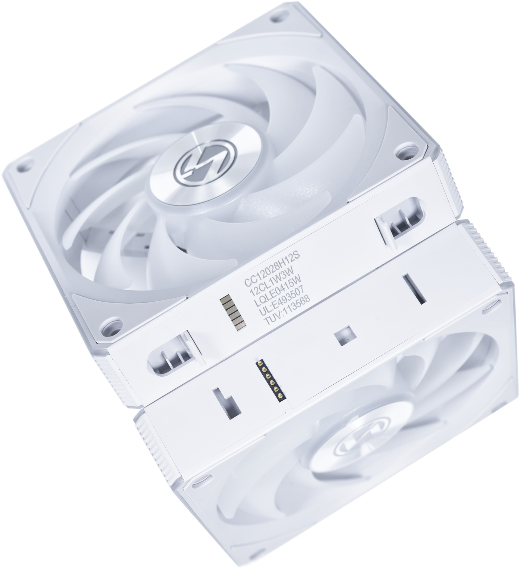 Lian Li - Ventoinha Lian Li UNI FAN CL120 Wireless RGB PWM Branco 120mm (Pack 3)