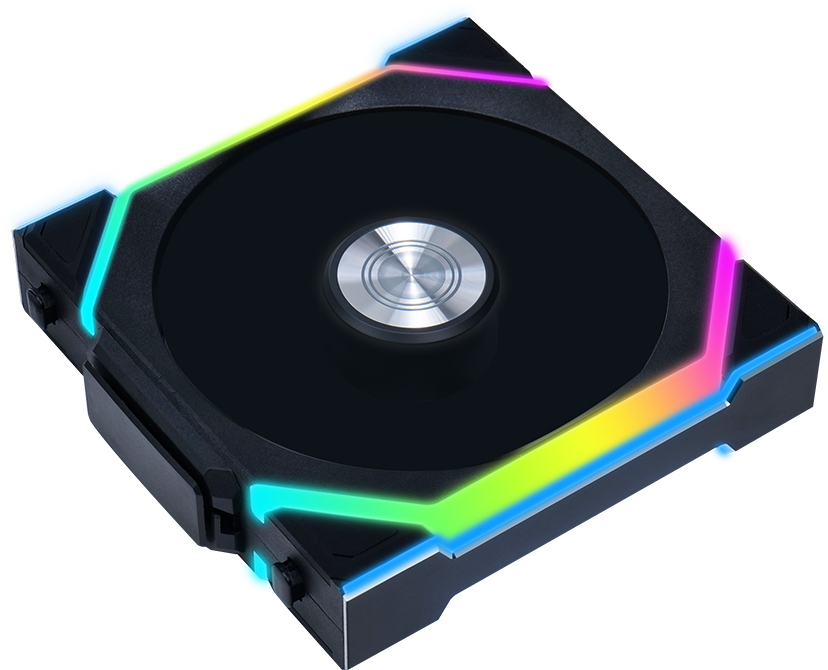 Lian Li - Ventoinha Lian Li UNI FAN SL120 Wireless RGB Reverse Blade PWM Preto 120mm