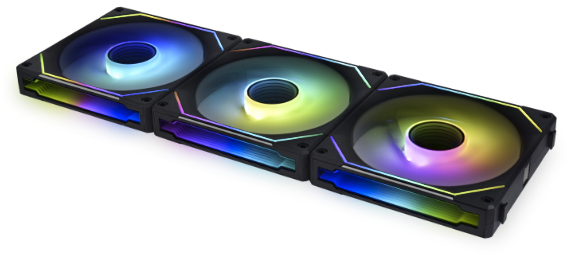 Lian Li - Ventoinha Lian Li UNI FAN SL120 Infinity RGB Reverse Blade PWM Branco 120mm (Pack 3)