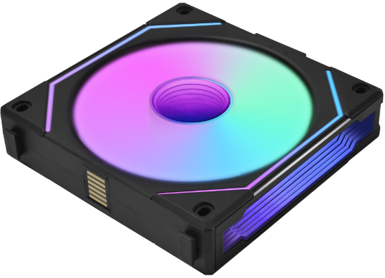 Lian Li - Ventoinha Lian Li UNI FAN SL120 Infinity RGB Reverse Blade PWM Branco 120mm (Pack 3)