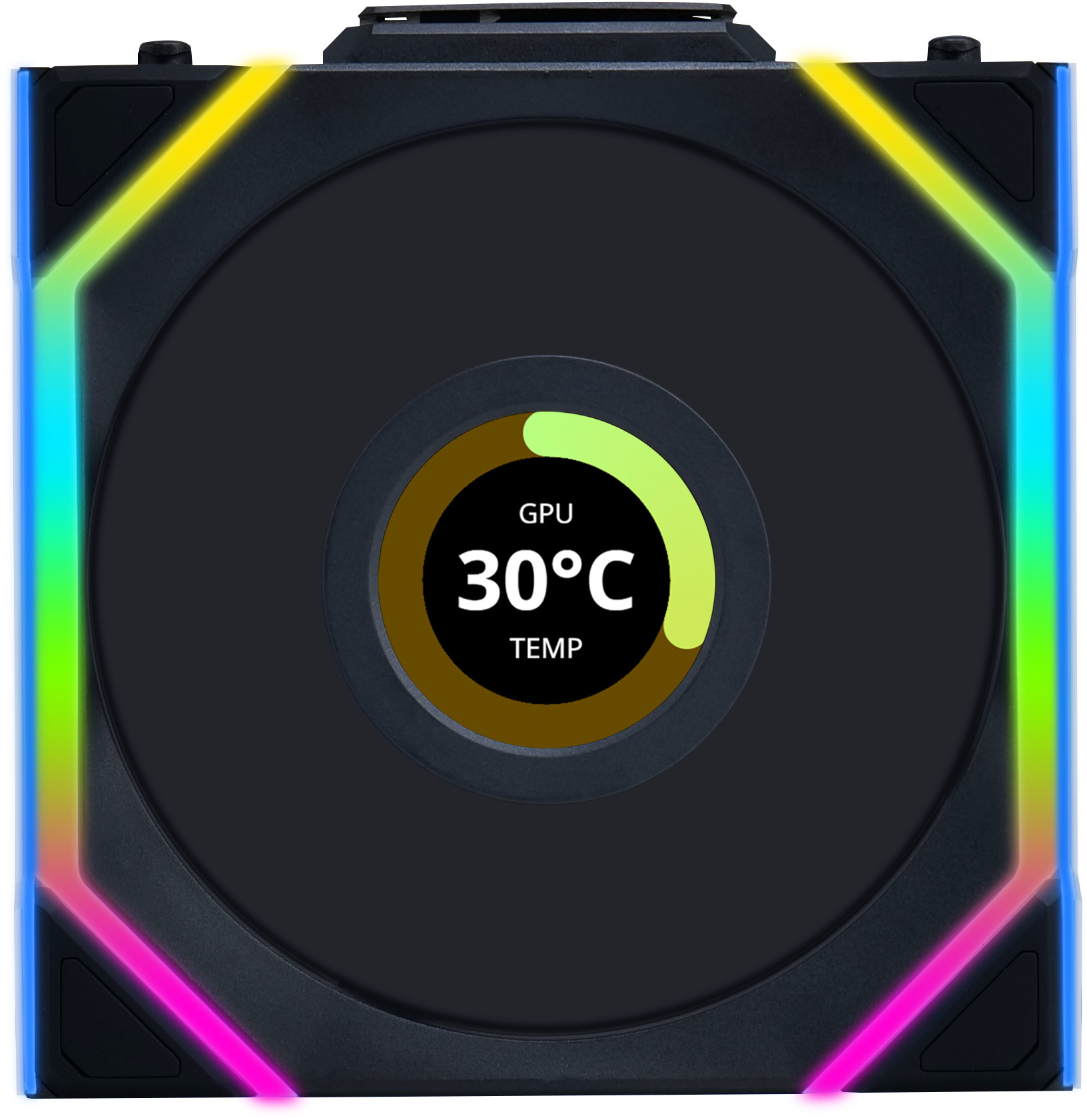 Ventoinha Lian Li UNI FAN SL120 LCD Wireless RGB PWM Preto 120mm