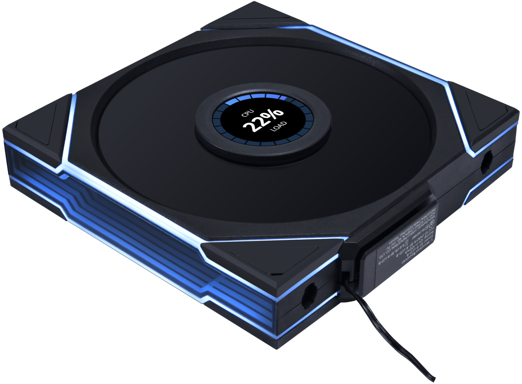 Ventoinha Lian Li UNI FAN TL140 LCD Wireless RGB Reverse PWM Preto 140mm