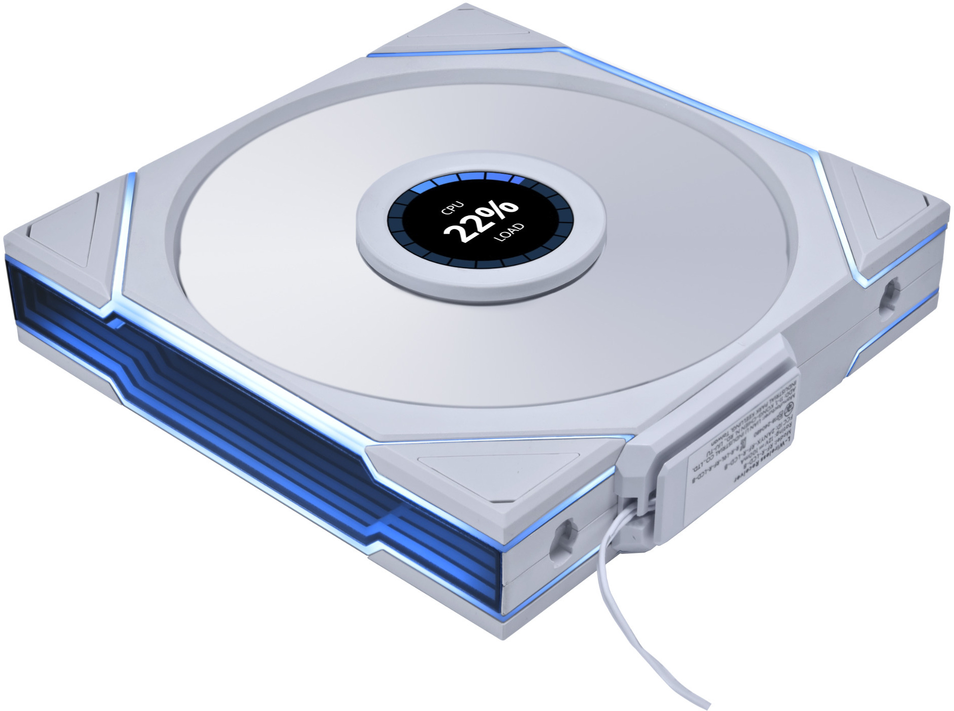 Ventoinha Lian Li UNI FAN TL140 LCD Wireless RGB PWM Branco 140mm