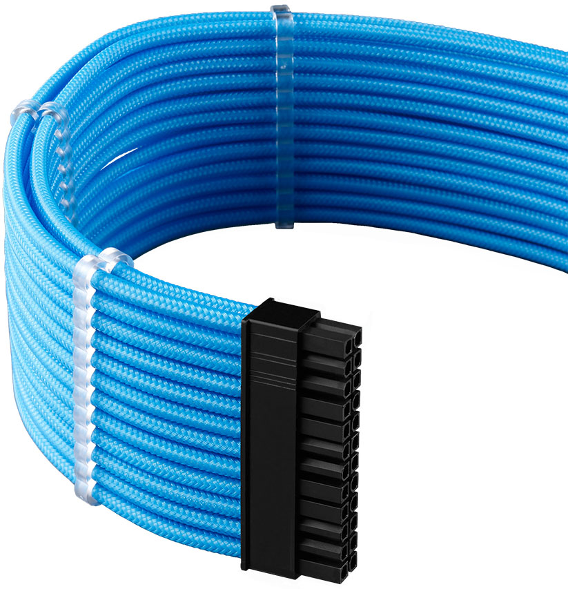 CableMod - Kit Extensão CableMod Pro ModMesh 12VHPWR para 3x PCI-e 45cm Azul Claro