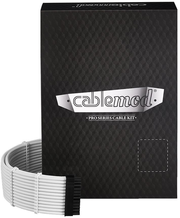 CableMod - Kit de Cabo CableMod C-Series Pro ModMesh 12VHPWR para Corsair RM, RMi, RMx Black Label Branco