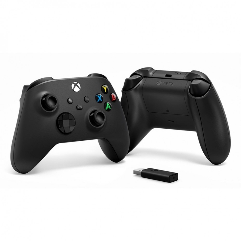 Microsoft - Gamepad Microsoft Xbox Wireless Black + Adaptador para Windows