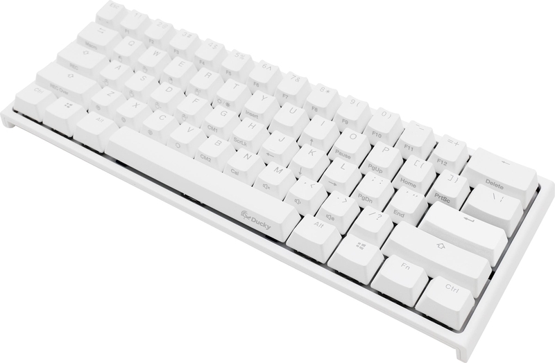 Ducky - Teclado Ducky ONE 2 PRO Classic Mini 60% Pure White, Gateron Yellow, RGB, PBT - Mecânico (PT)