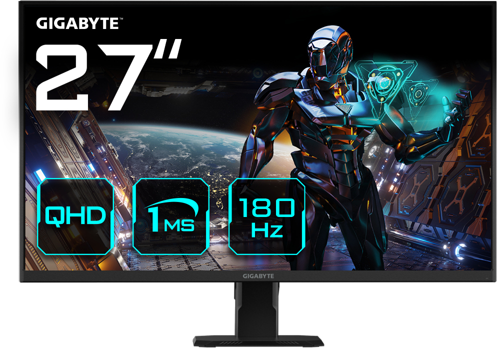 Monitor Gigabyte 27" GS27QA IPS QHD 180Hz 1ms FreeSync