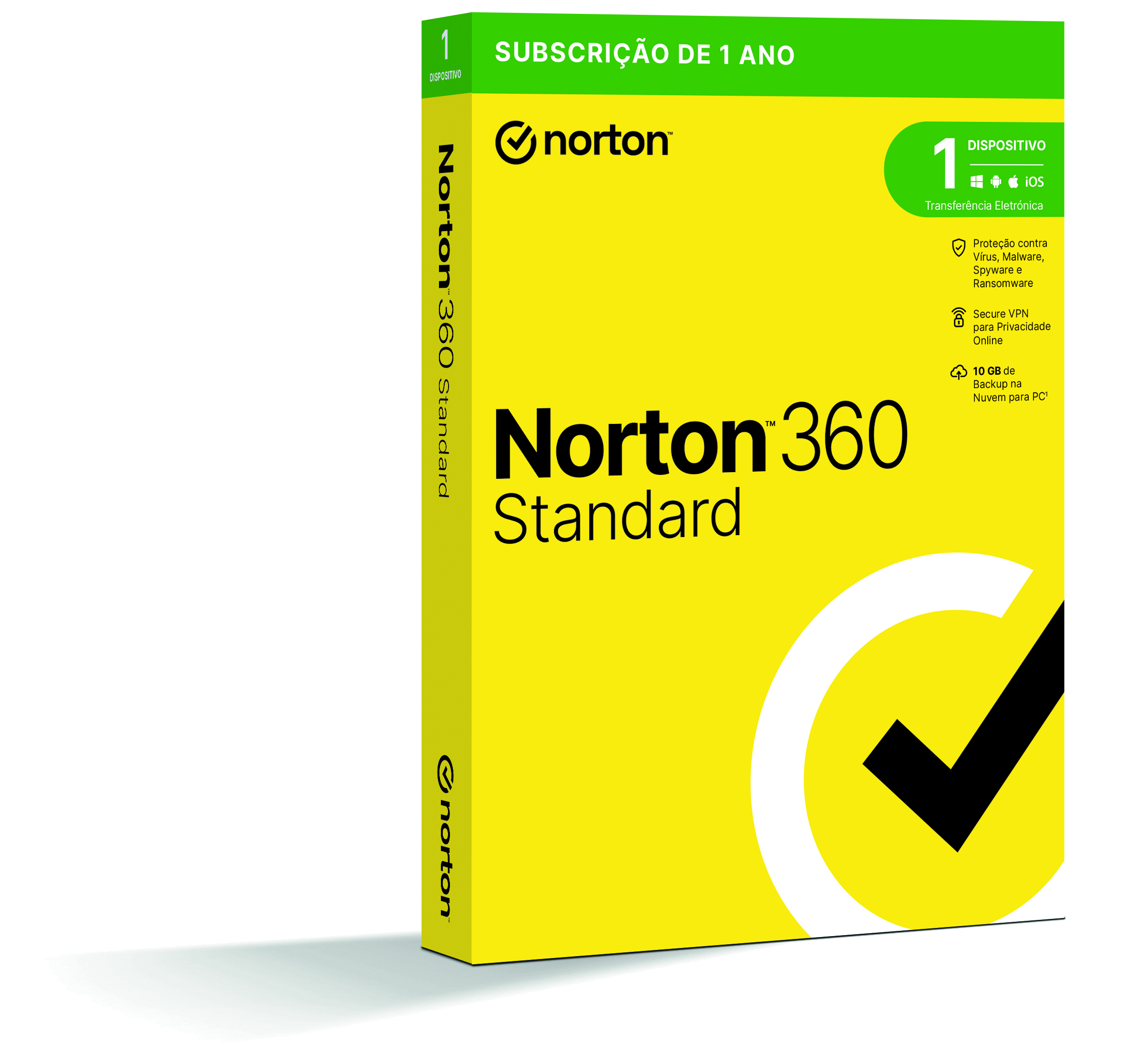 Norton 360 Standard Cloud 10GB (1 User / 1 Device / 1 Ano)