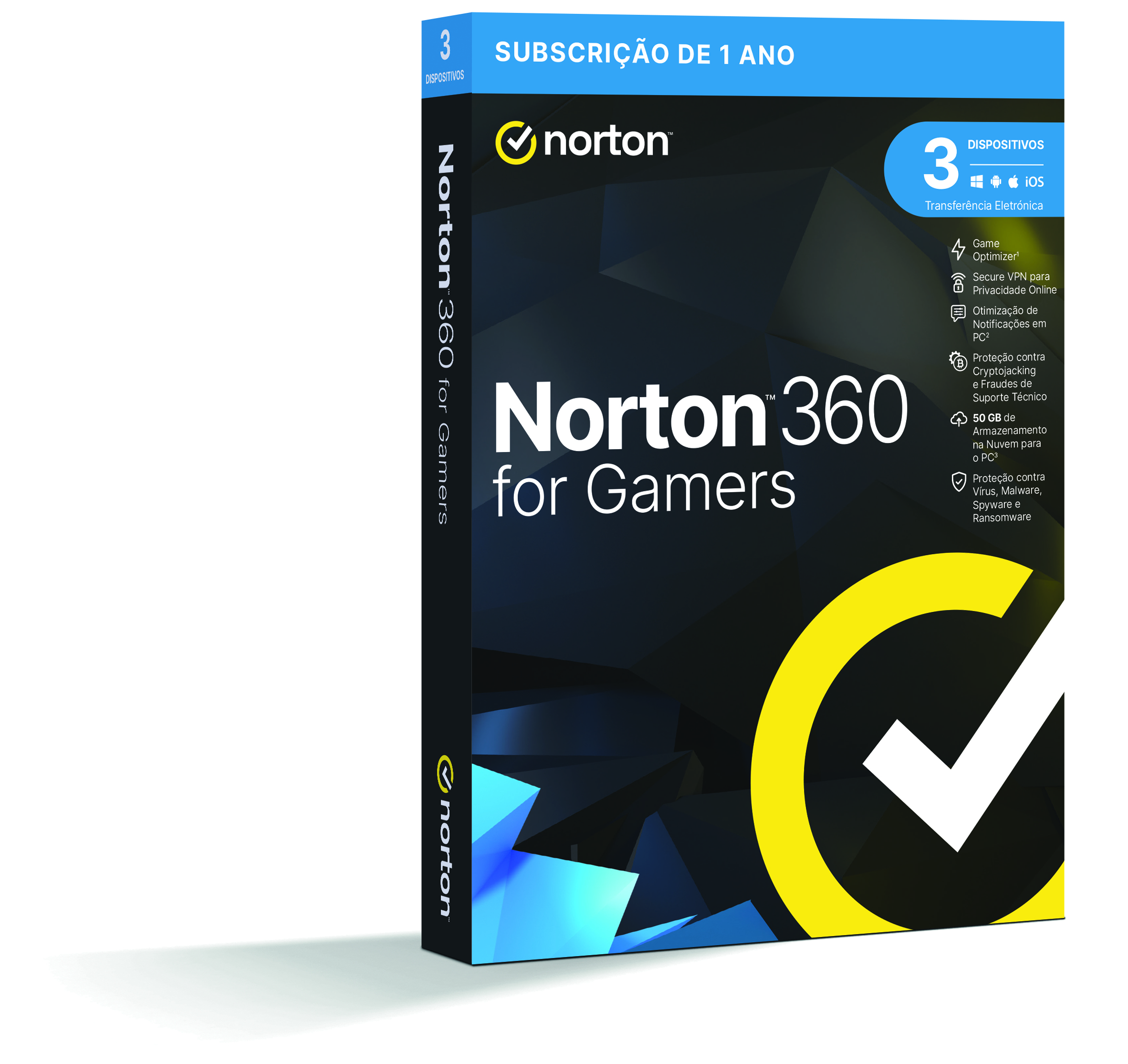 Norton 360 For Gamers Cloud 50GB (1 User / 3 Device / 1 Ano)