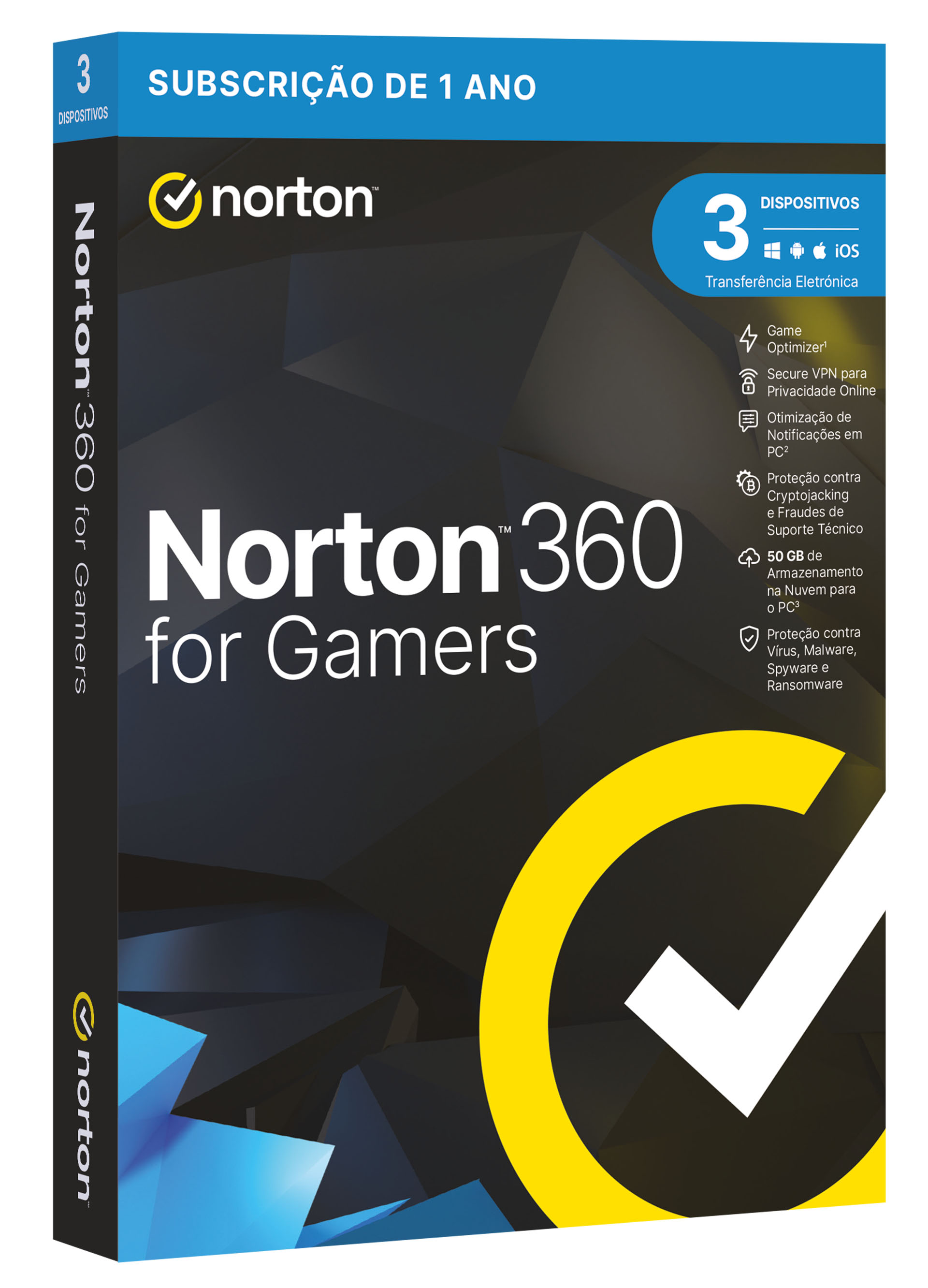 Norton 360 For Gamers Cloud 50GB (1 User / 3 Device)