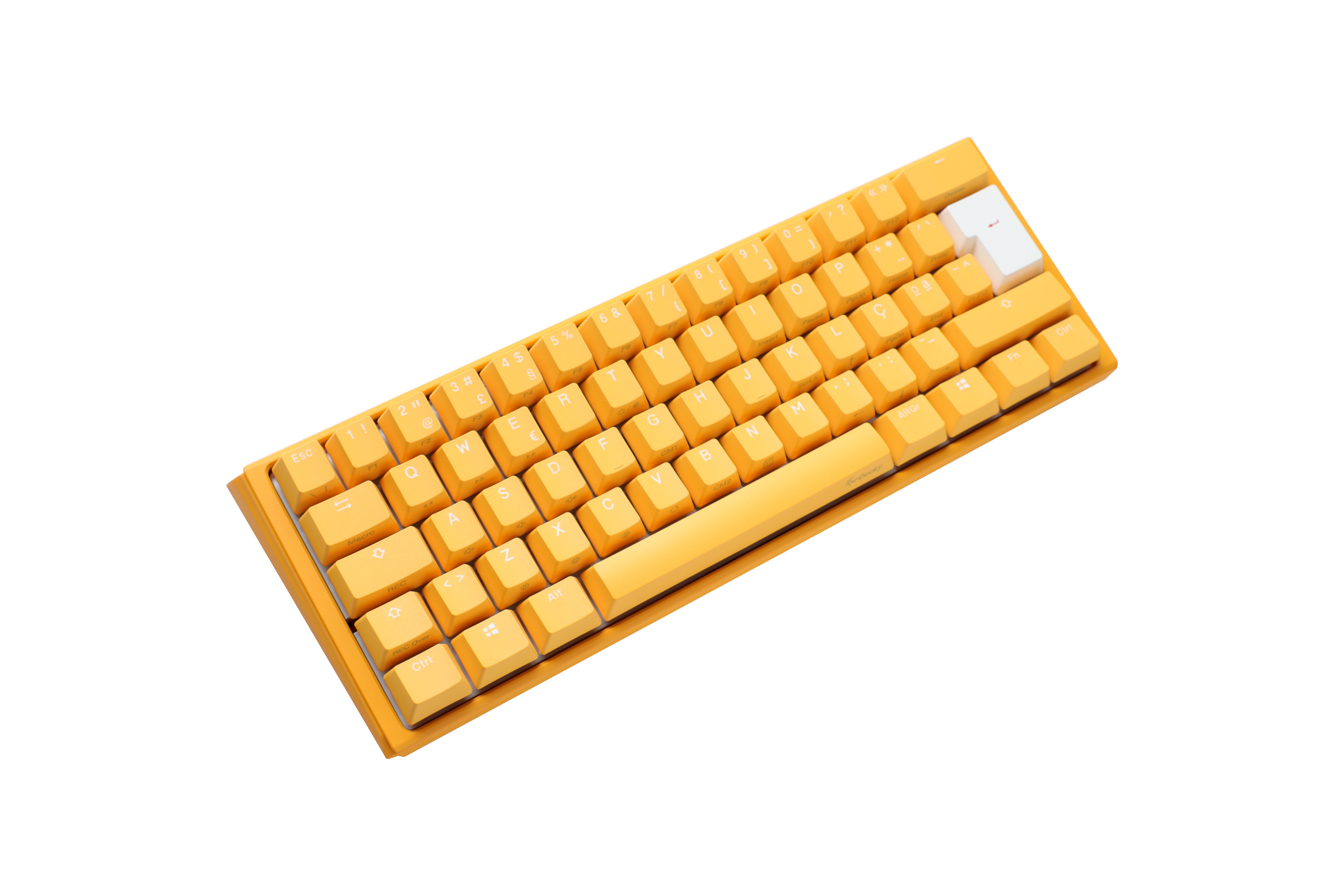 Ducky - Teclado Ducky One 3 Yellow Ducky Mini 60%, Hot-swappable, MX-Brown, RGB, PBT - Mecânico (DE)