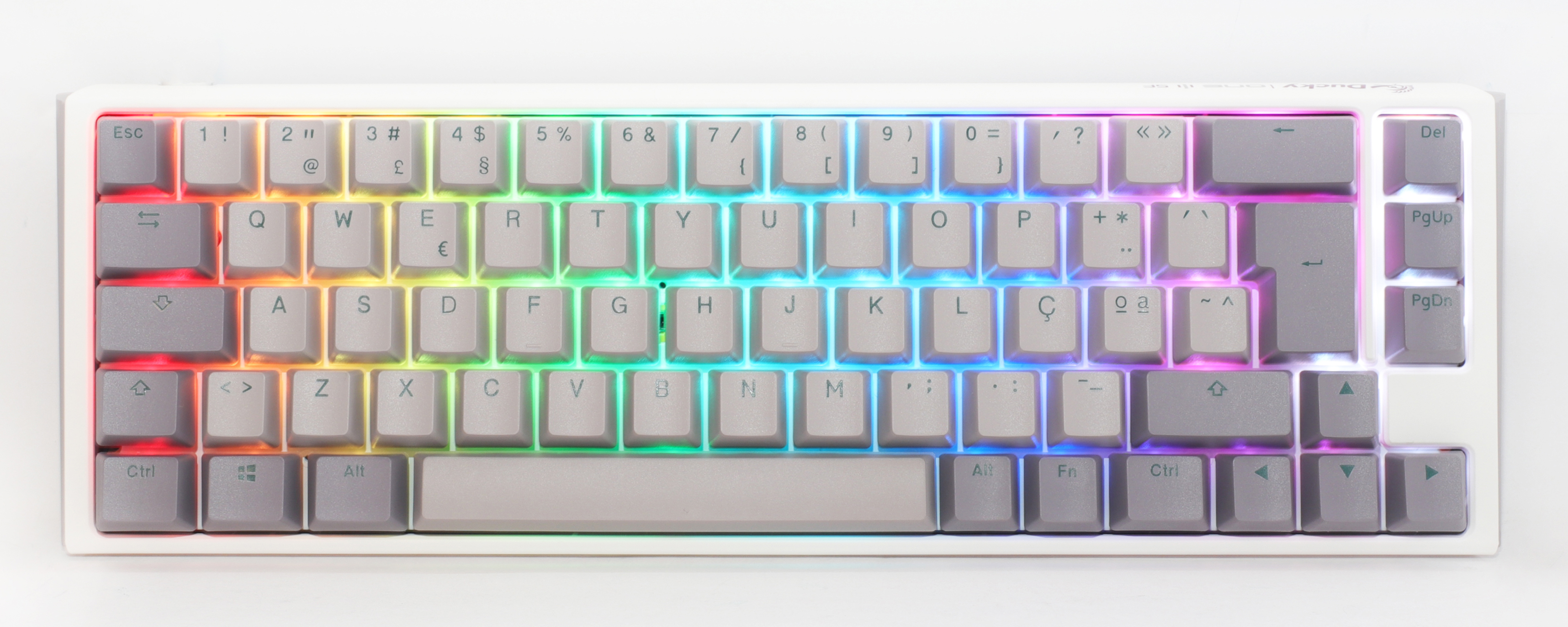 ** B Grade ** Teclado Ducky ONE 3 Mist SF 65%, Hot-swappable, MX-Red, RGB