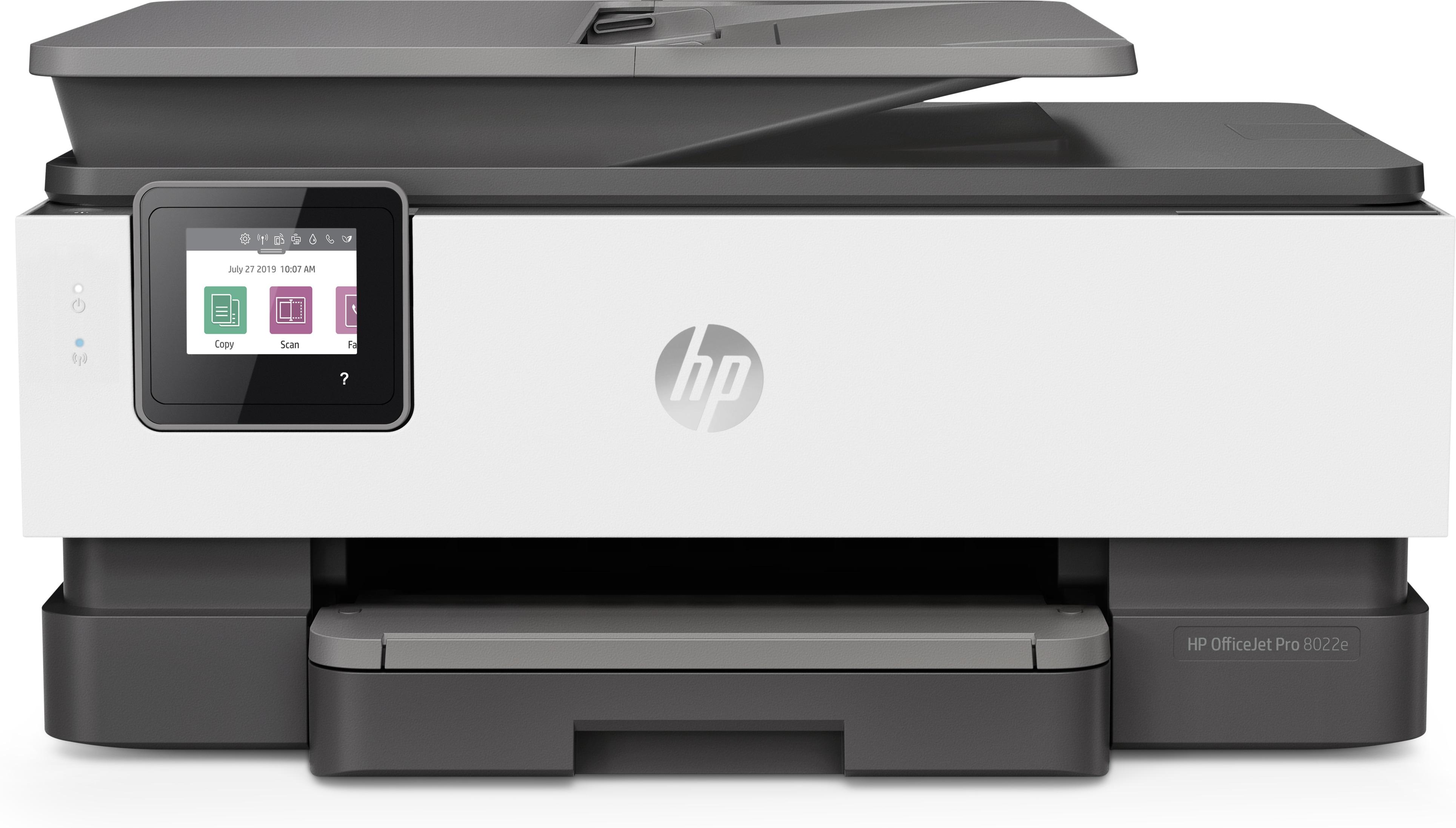 Impressora Jato de Tinta HP OfficeJet 8022e, HP+, USB, Ecrã tátil Elegível para HP - Instant Ink