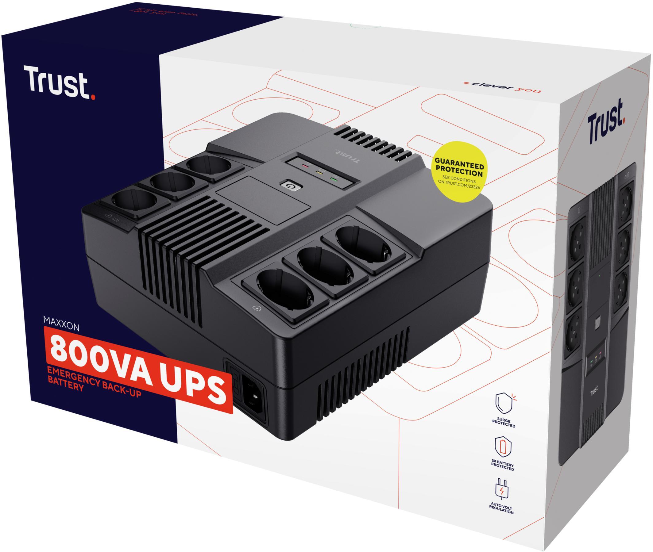 Trust - UPS Trust Maxxon Powerstrip 800VA