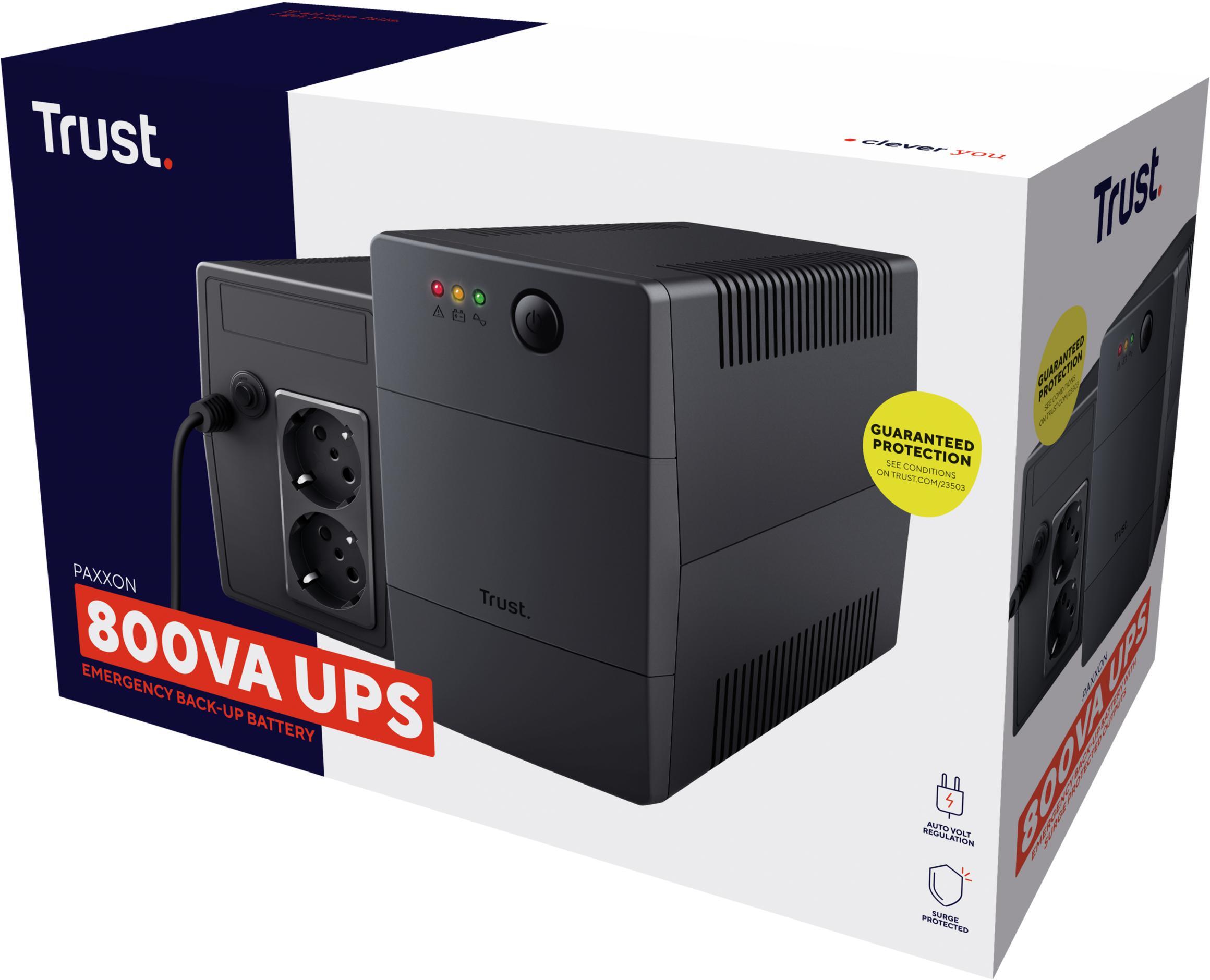 Trust - UPS Trust Ininterrupta 800VA com 2 Tomadas Elétricas