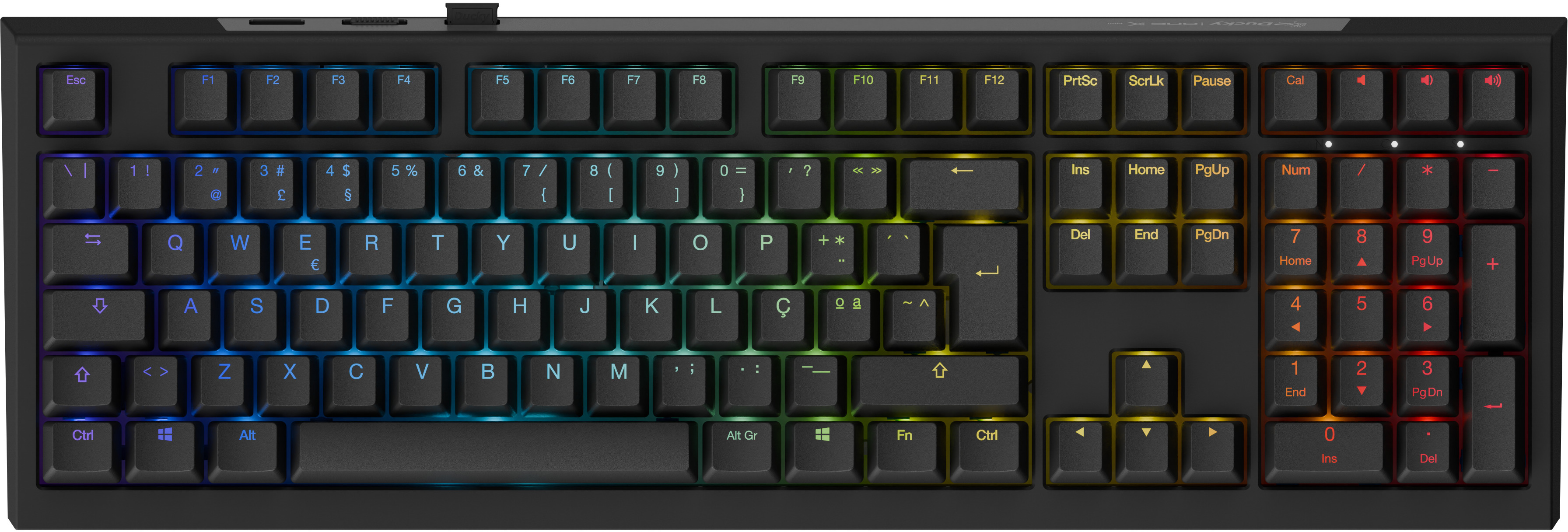 Teclado Mecânico Ducky One X 100% Wireless Black RGB Ducky Linear Inductive Switch (PT)