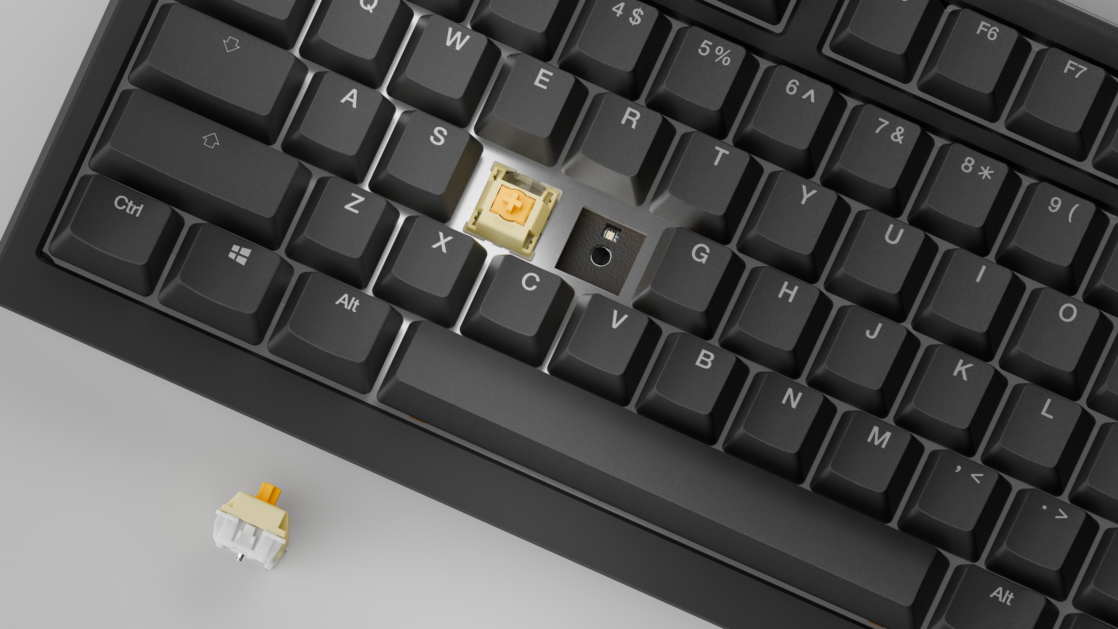 Ducky - Teclado Mecânico Ducky One X 100% Wireless Black RGB Ducky Linear Inductive Switch (PT)