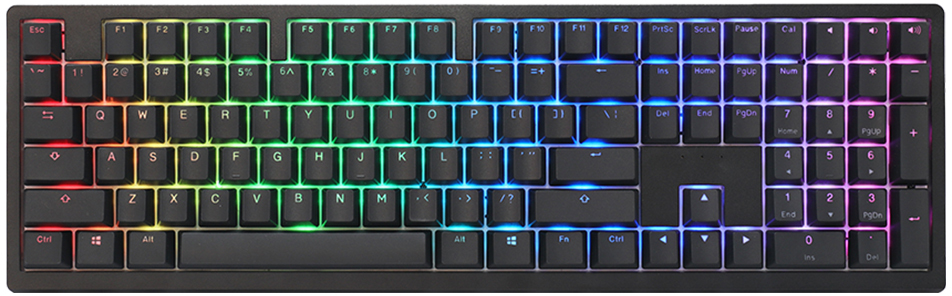 Ducky - Teclado Mecânico Ducky Zero 6108 100% Classic Black RGB Wireless MX2A-Brown (PT)