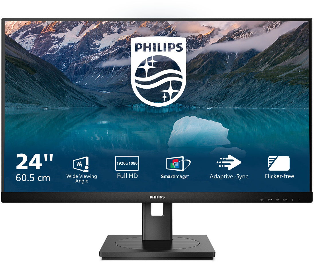 Philips - Monitor Philips S-Line 24" 242S9JML VA FHD 75Hz 4ms