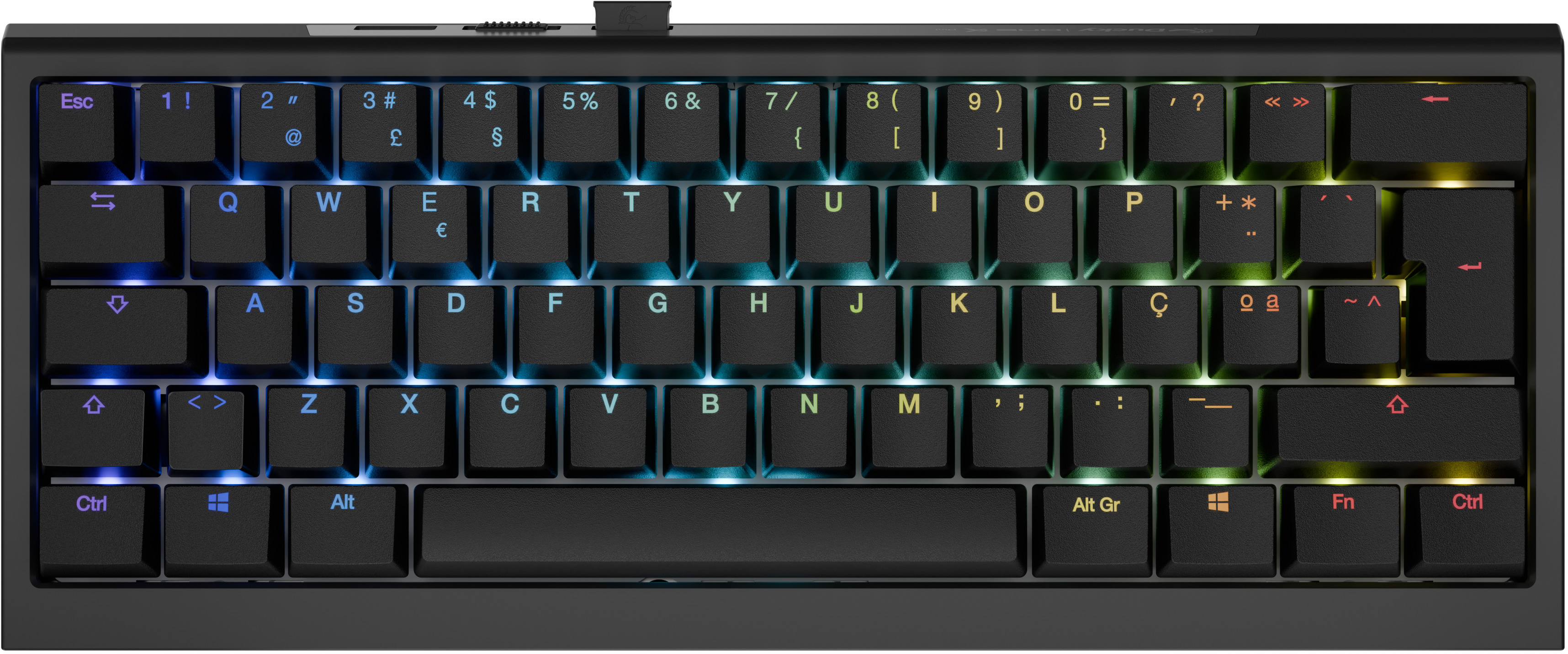 Teclado Mecânico Ducky One X Mini Wireless Black RGB Ducky Linear Inductive Switch (PT)