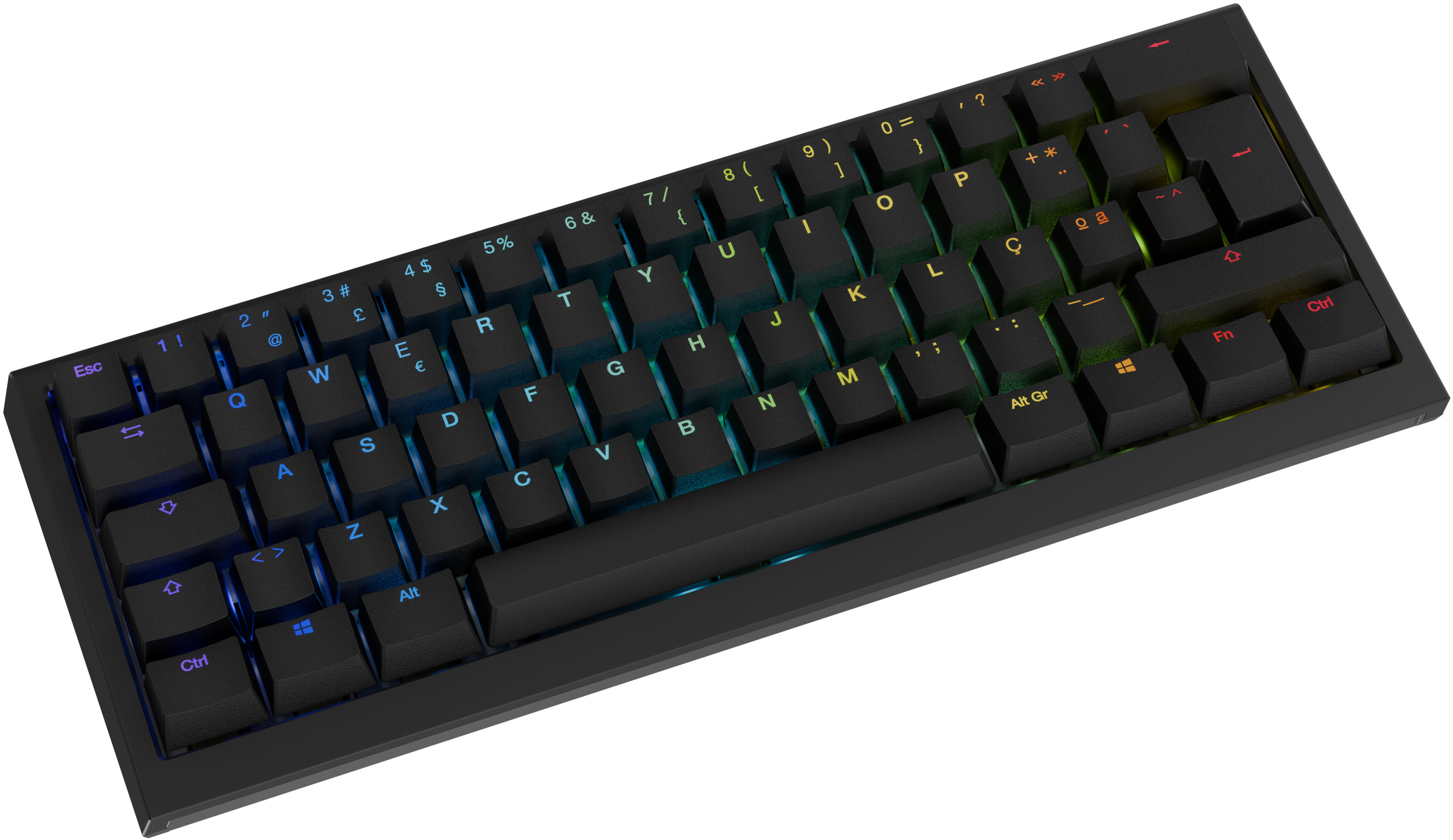 Ducky - Teclado Mecânico Ducky One X Mini Wireless Black RGB Ducky Linear Inductive Switch (PT)