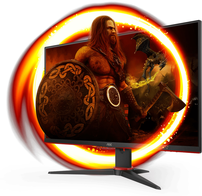 AOC - ** B Grade ** Monitor AOC Gaming 23.8" 24G2ZE/BK IPS FHD 240Hz 0.5ms
