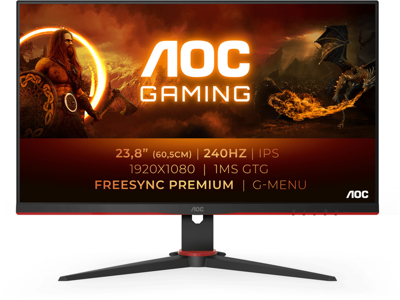 Monitor AOC Gaming 23.8" 24G2ZE/BK IPS FHD 240Hz 0.5ms
