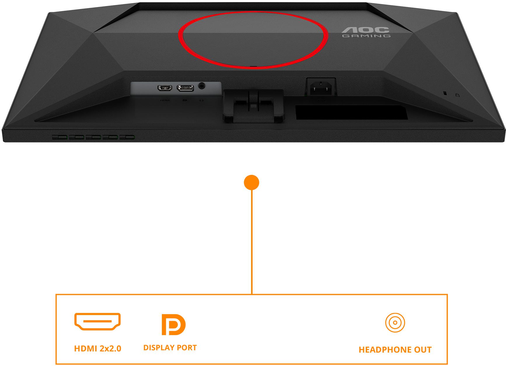 AOC - Monitor AGON by AOC 24" 24G4HRE Fast IPS FHD 200Hz 0.5ms G-SYNC Compatible