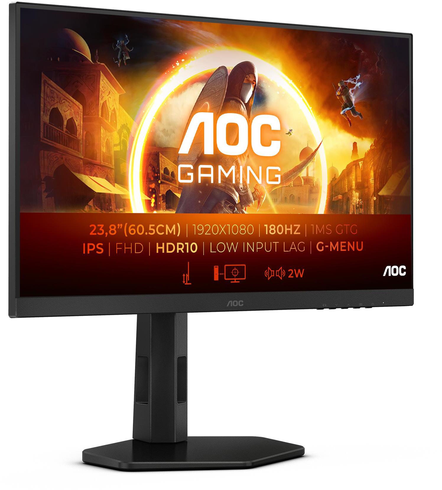 ** B Grade ** Monitor AOC Gaming 24" 24G4X IPS FHD 180Hz 0.5ms HDR10