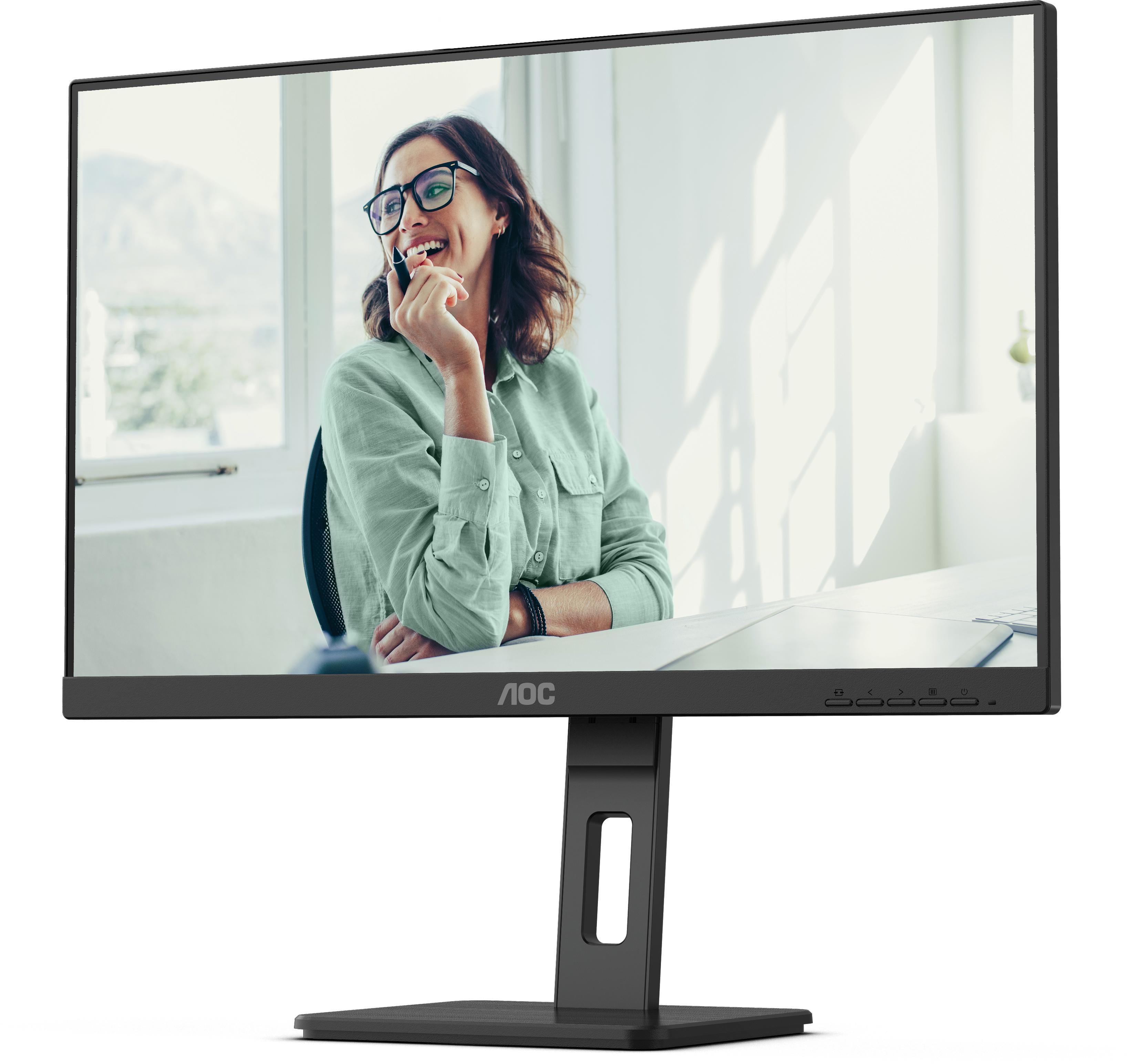 AOC - Monitor AOC 23.8" 24P3CV IPS FHD 75Hz c/ Ajuste em altura