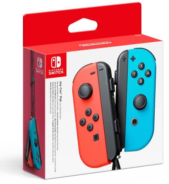 Nintendo - ** B Grade ** Comando Nintendo Joy-Con (set Esq/Dir) Azul Néon/Vermelho Néon