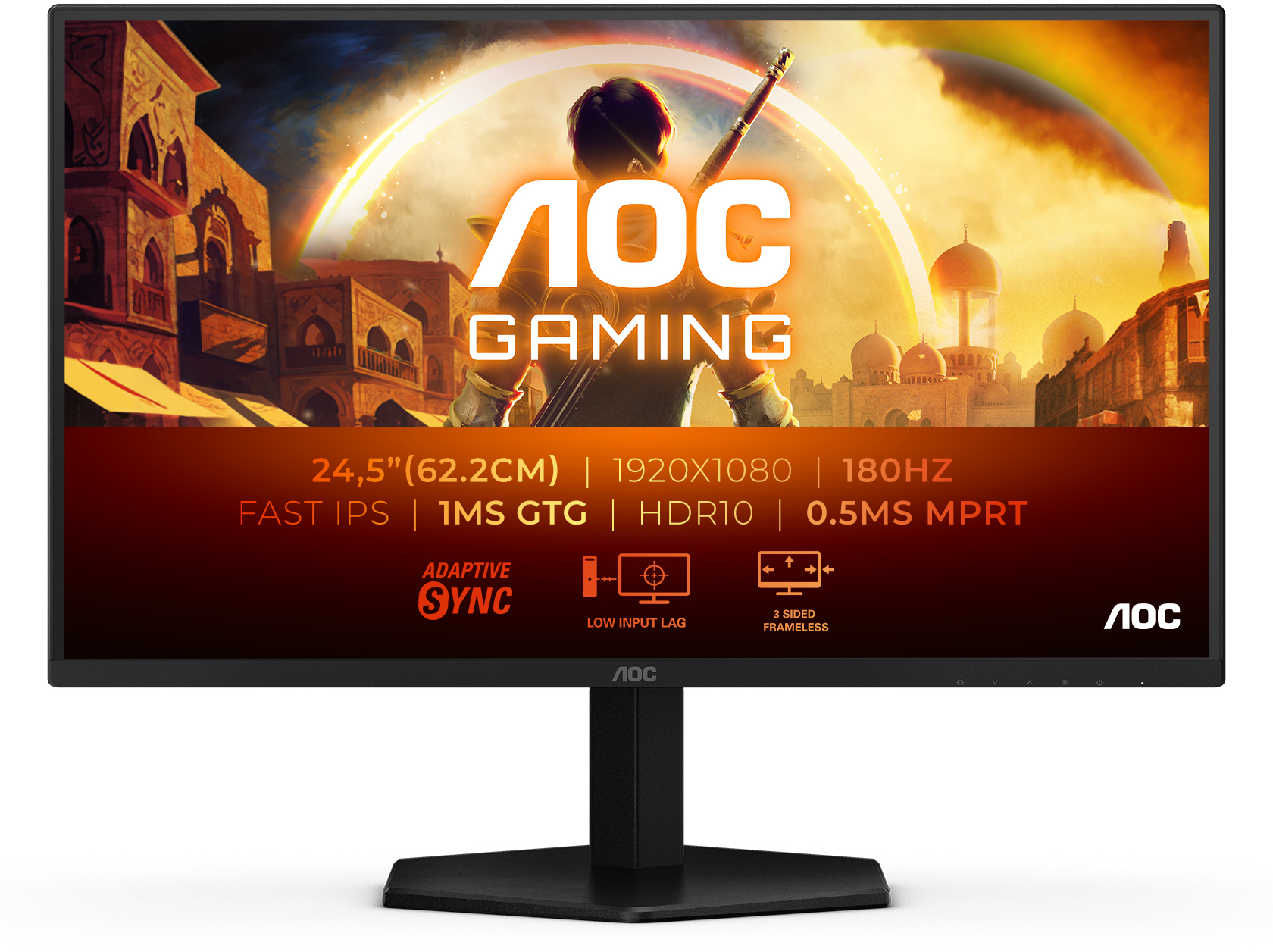 Picture of Picture of Monitor AOC Gaming 24.5" 25G42E IPS FHD 180Hz 1ms Adaptive Sync