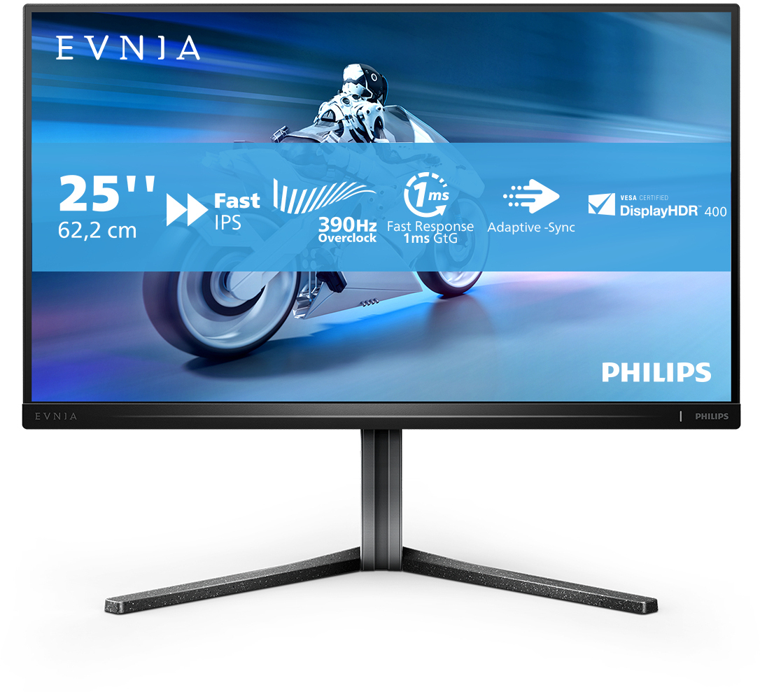 Philips - Monitor Philips Série 5000 24.5" 25M2N5200UVA Fast VA FHD 360Hz 1ms HDR400